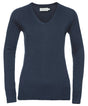 Women's v-neck knitted sweater