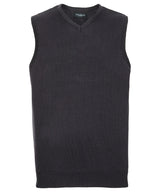 V-neck sleeveless knitted sweater