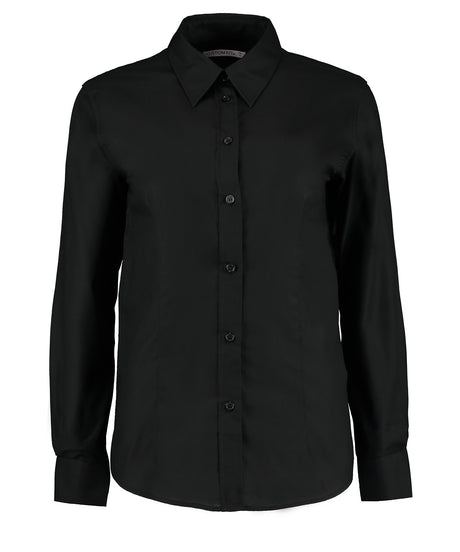 Women's workplace Oxford blouse long-sleeved (tailored fit)