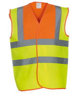 Hi-vis 2-band-and-braces waistcoat (HVW100)