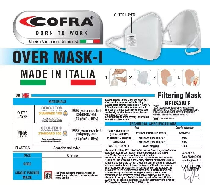 Cofra Face Mask (reusable & washable)