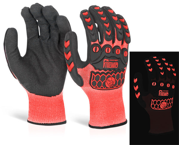 GLOVEZILLA GLOW IN THE DARK FOAM NITRILE GLOVE