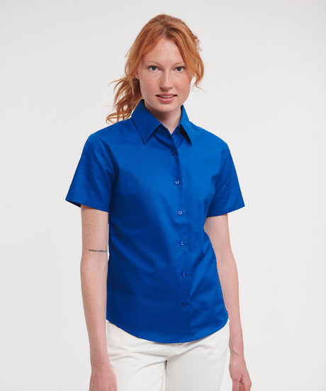 Women's short sleeve Oxford shirt