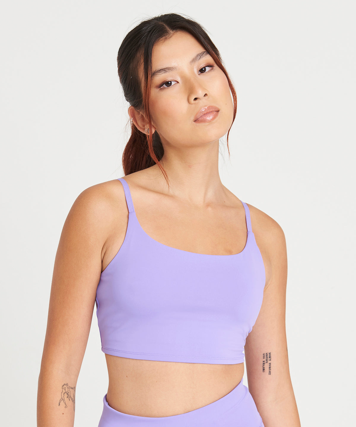 Womens recycled tech sports bra