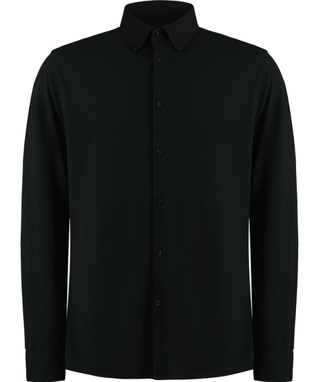 Long sleeve Superwash® 60° piqué shirt (tailored fit)