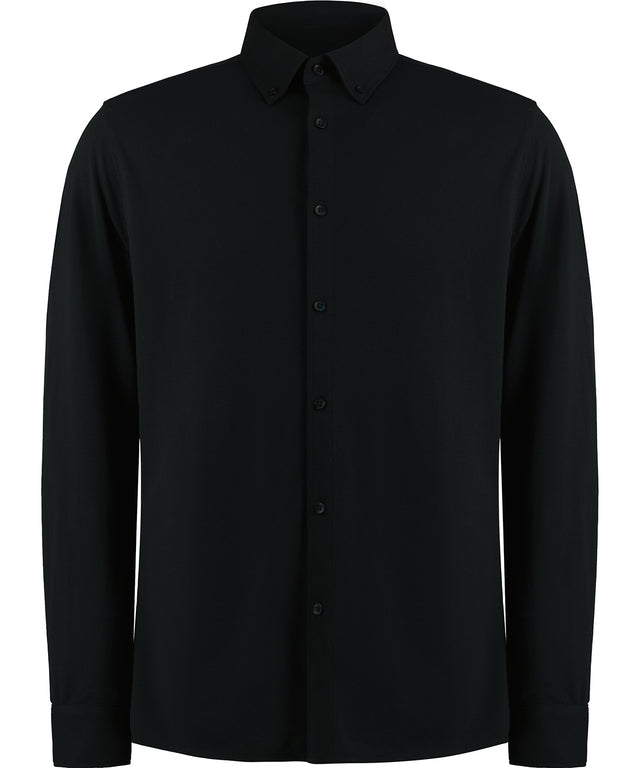 Long sleeve Superwash® 60° piqué shirt (tailored fit)