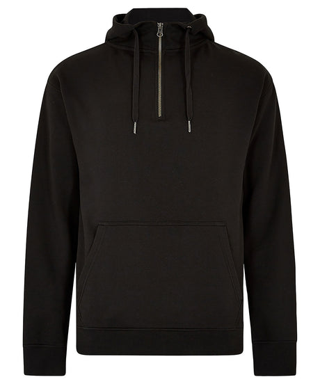 Regular fit 1/4 zip hoodie