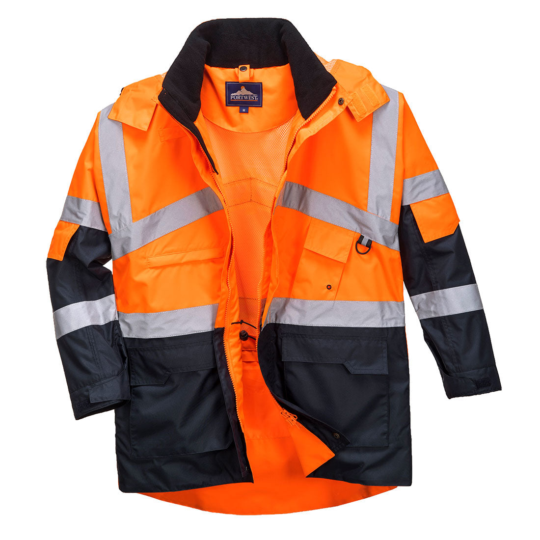 Hi-Vis Breathable Contrast Rain Jacket