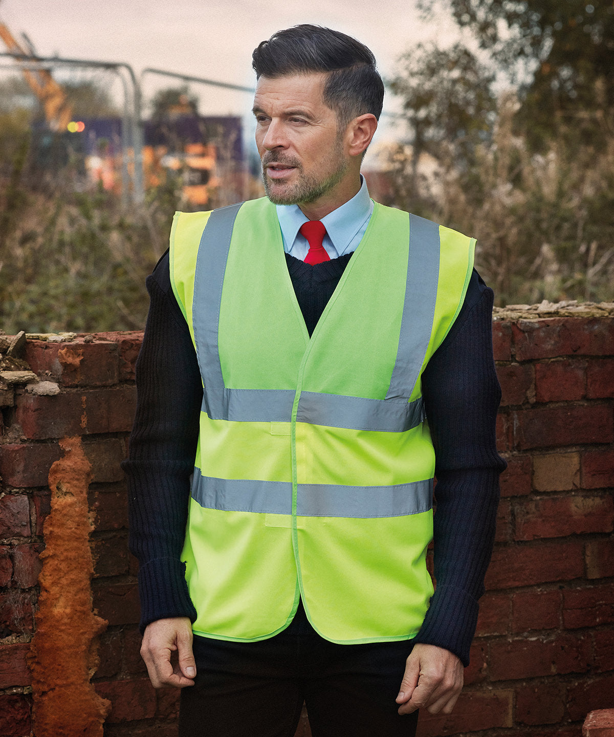 Hi-vis 2-band-and-braces waistcoat (HVW100)