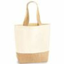 Jute Base Canvas Shopper