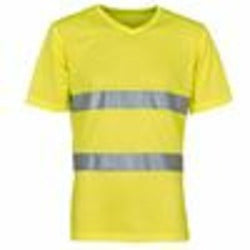 Hi-Vis Top Cool Super Light V-Neck T-Shirt (Hvj910)