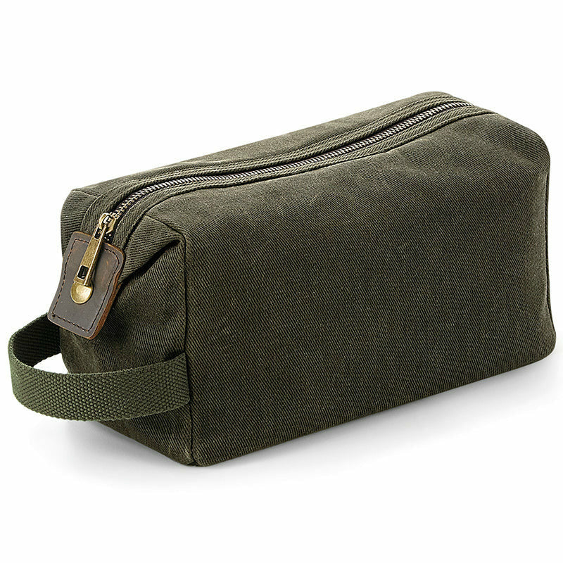 Heritage Waxed Canvas Wash Bag