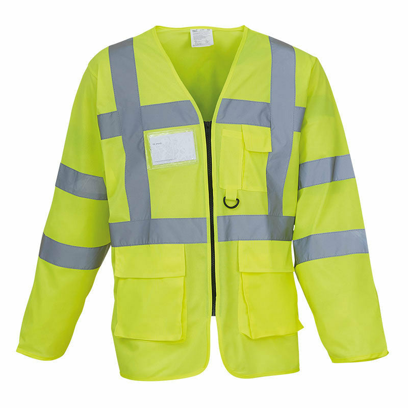 Hi-Vis Executive Long Sleeve Waistcoat (Hvj800)