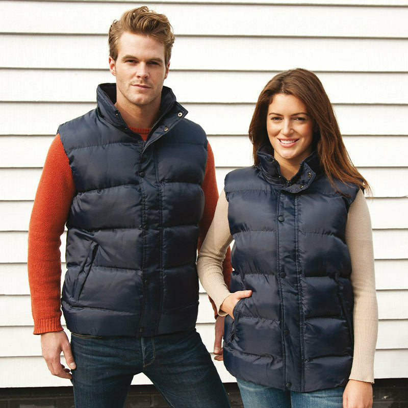 Melange padded gilet