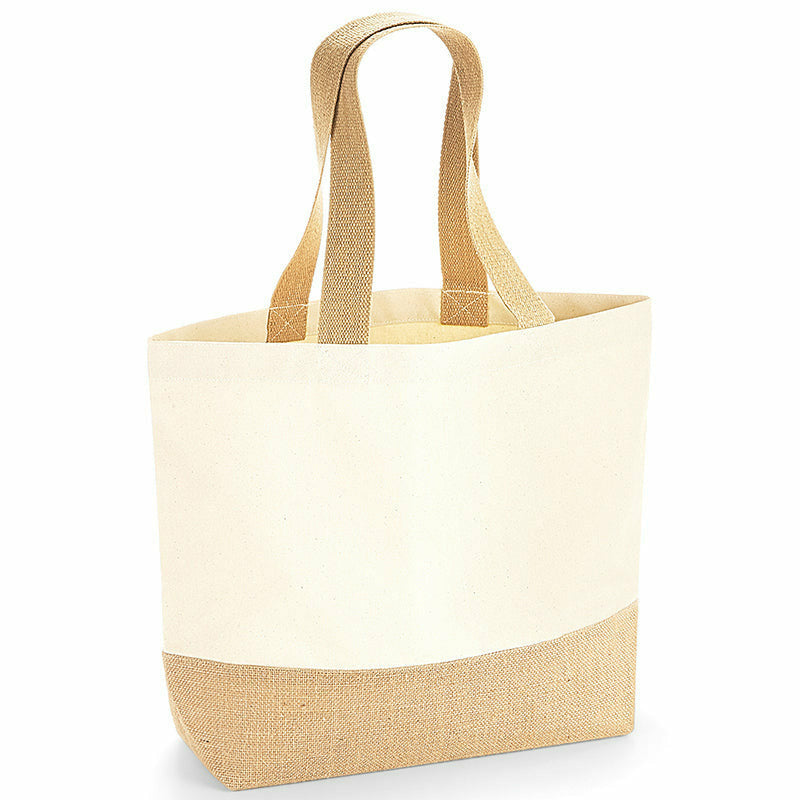 Jute Base Canvas Tote