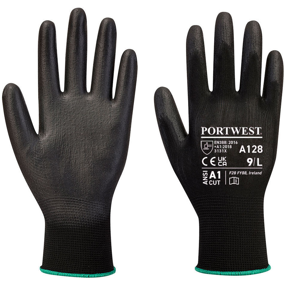 Portwest PU Palm Glove Latex Free (Retail Pack)