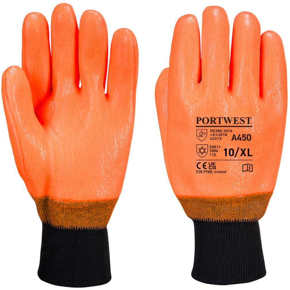 Portwest Weatherproof Hi - Vis Glove