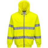 Portwest Hi-Vis Zip Front Hoodie