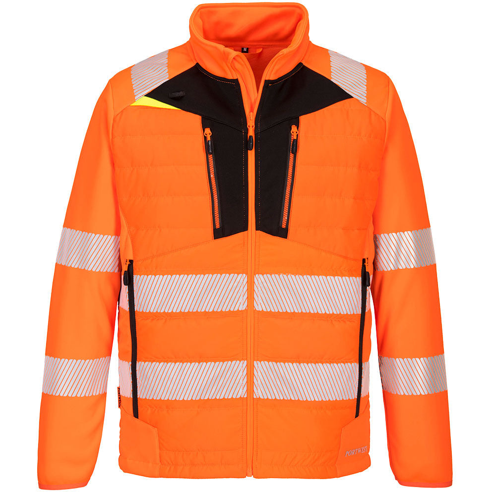 Portwest DX4 Hi-Vis Hybrid Baffle Jacket