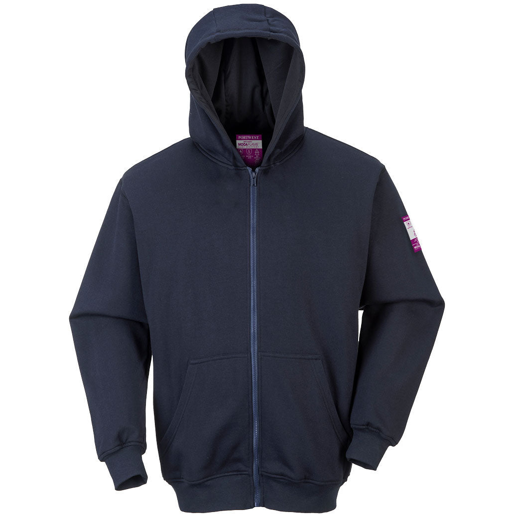 Portwest FR Zip Front Hooded Sweatshirt