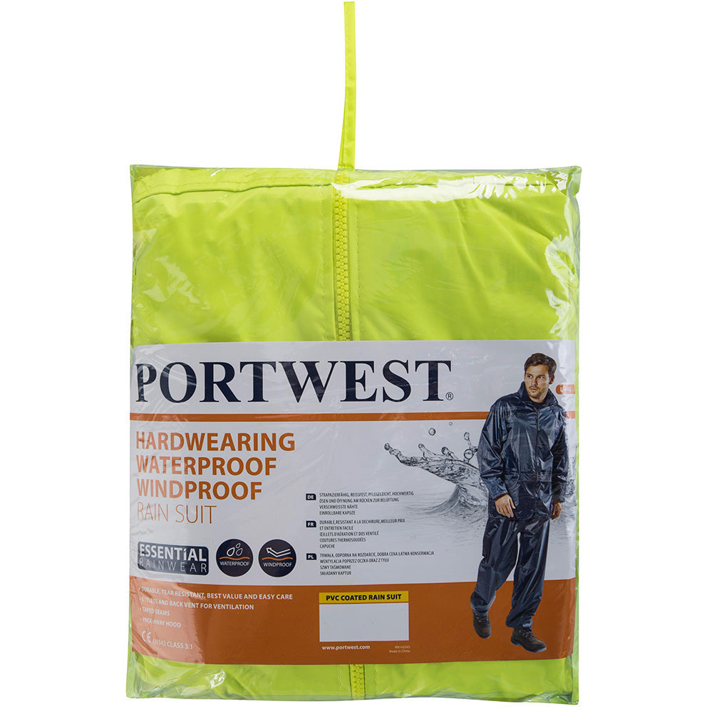 Portwest Essentials Rainsuit (2 Piece Suit)