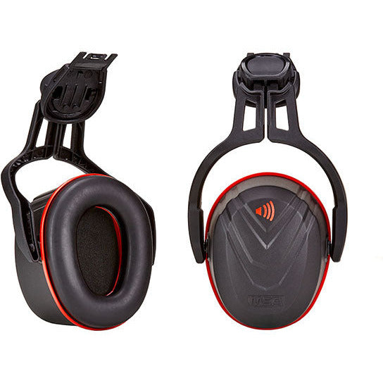 V-Gard Helmet Mounted Ear Defender Red High