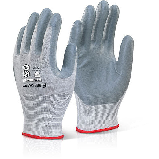 Nitrile Foam Nylon Glove 07 S