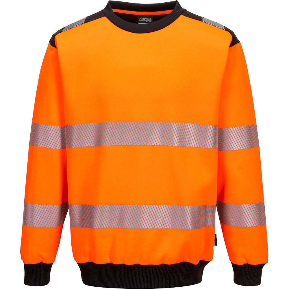 Portwest PW3 Hi-Vis Crew Neck Sweatshirt