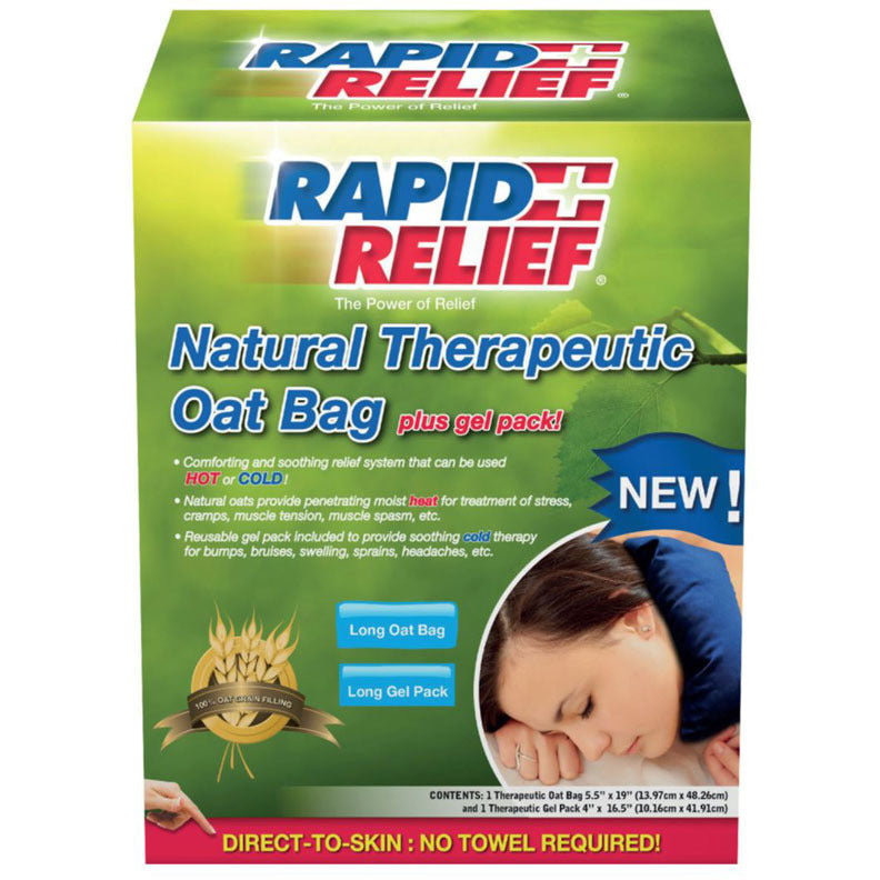 Natural Therapeutic Oat Bag C/W Gel Pack (Long)