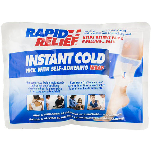 Instant Cold Pack C/W Self Adhering Wrap 5"X 9"