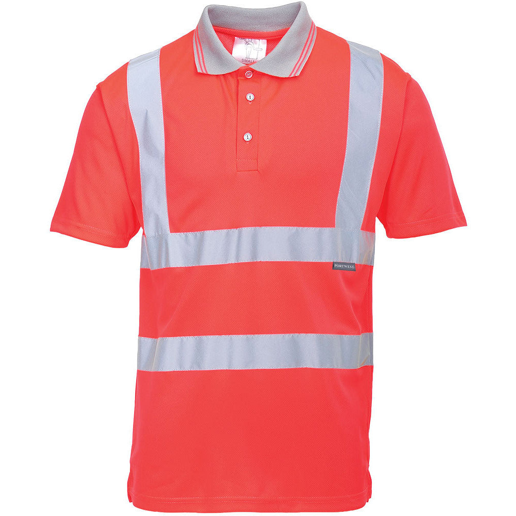 Portwest Hi-Vis Short Sleeve Polo