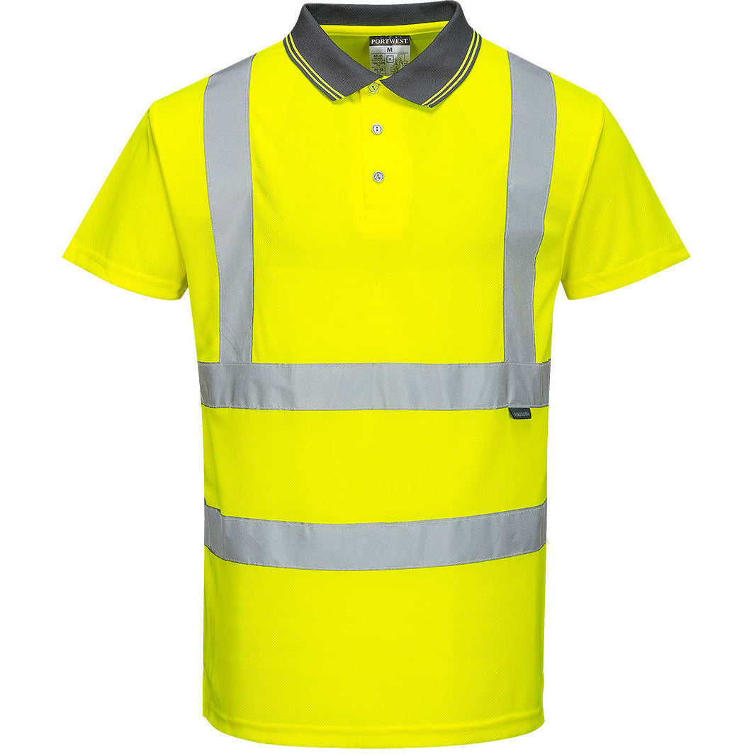 Portwest Hi-Vis Short Sleeve Polo