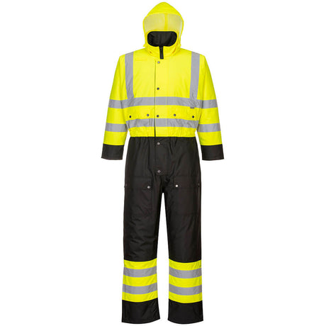 Portwest Hi-Vis Contrast Coverall - Lined