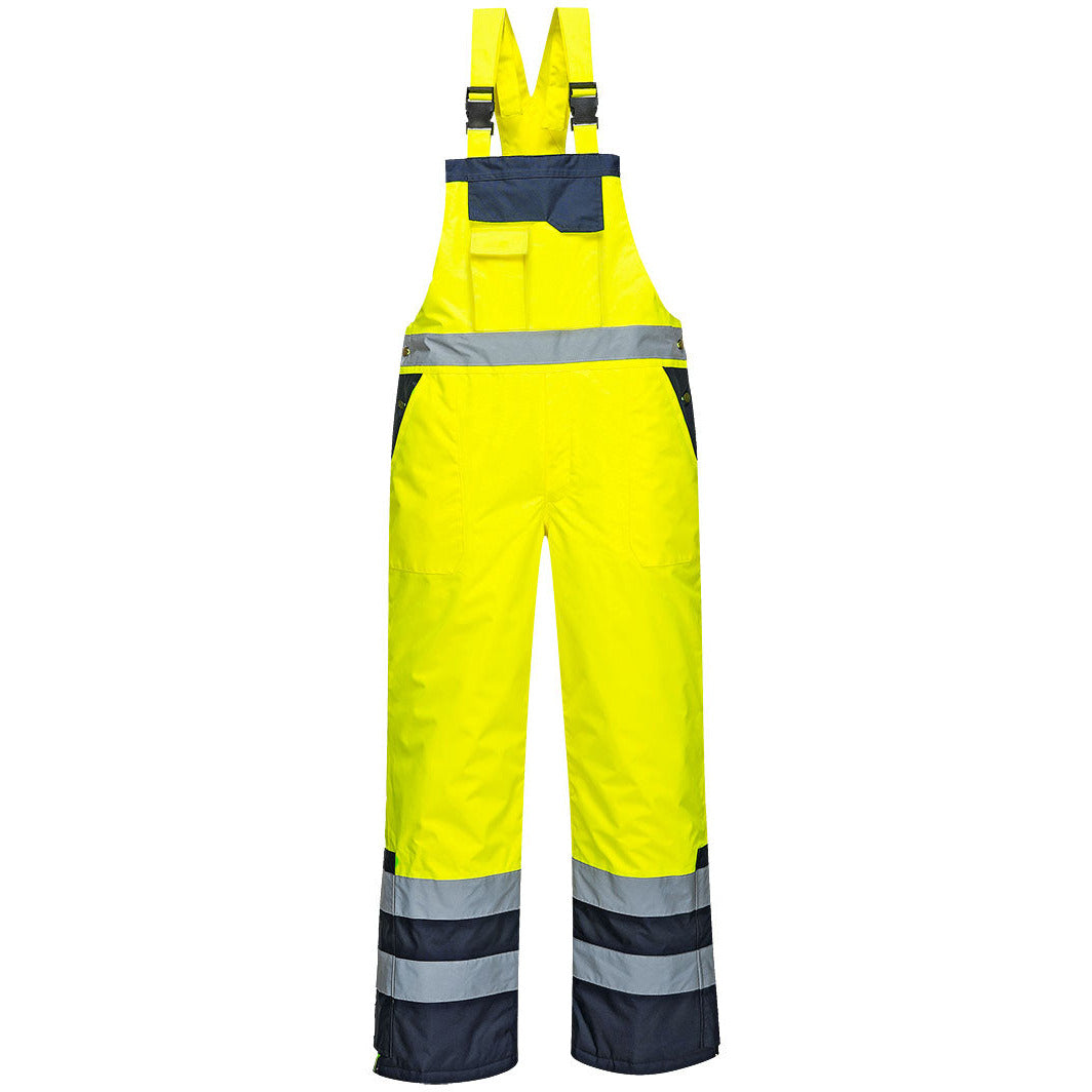 Portwest Contrast Bib & Brace - Lined