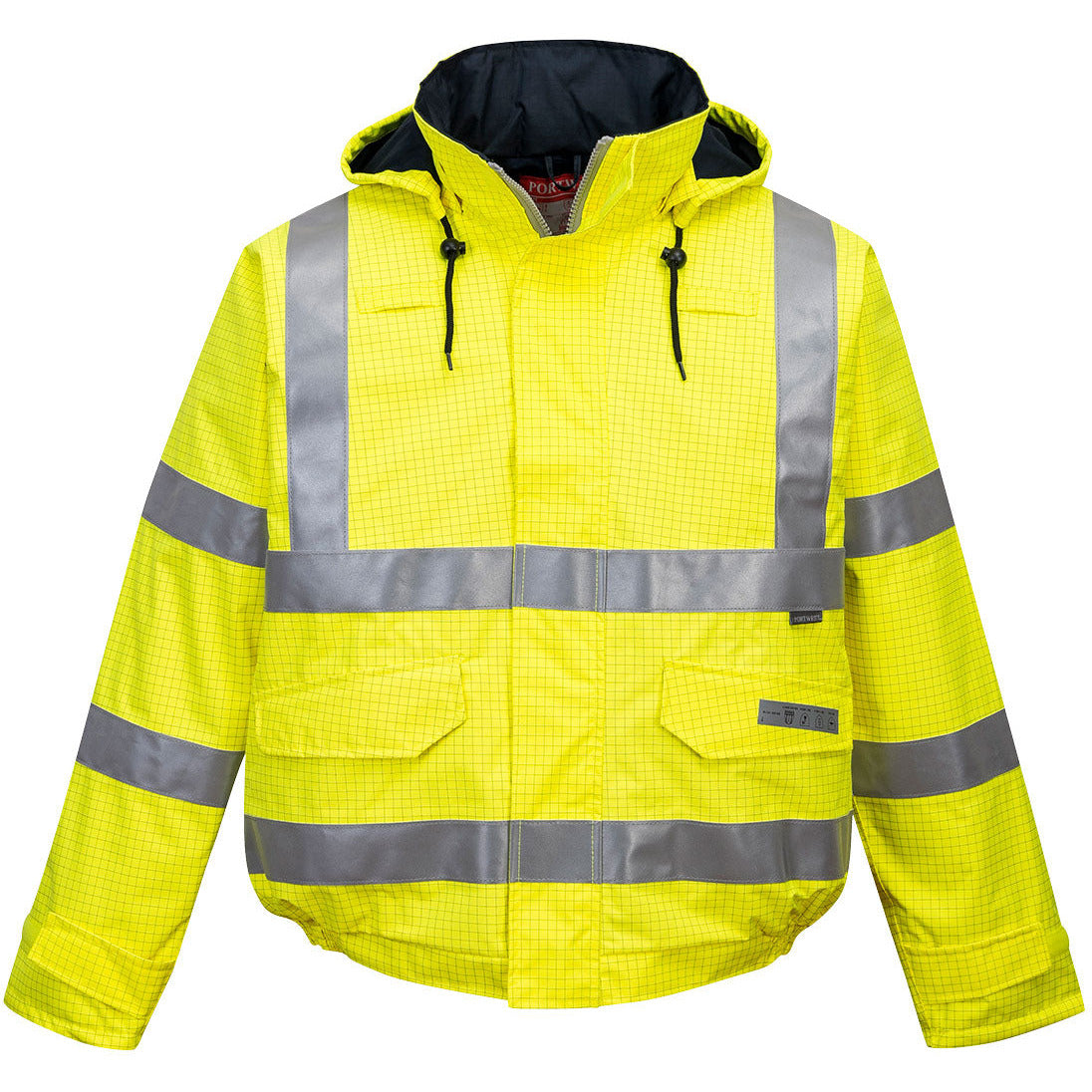 Portwest Bizflame Rain Hi-Vis Antistatic FR Bomber Jacket