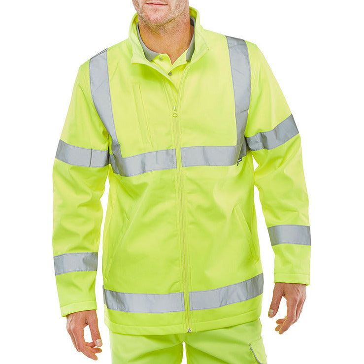 Soft Shell Lightweight Hi Viz Jacket