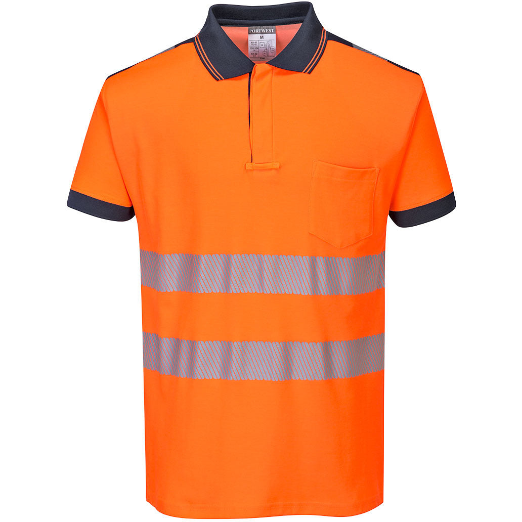 Portwest PW3 Hi-Vis Polo Shirt S/S